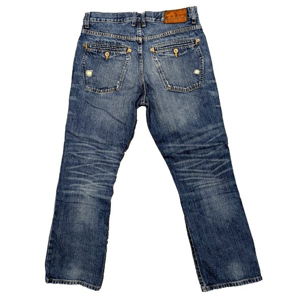 Tommy Hilfiger Men’s Bootcut Jeans 31x30 Blue Denim Premium Vintage Look - Picture 2 of 12